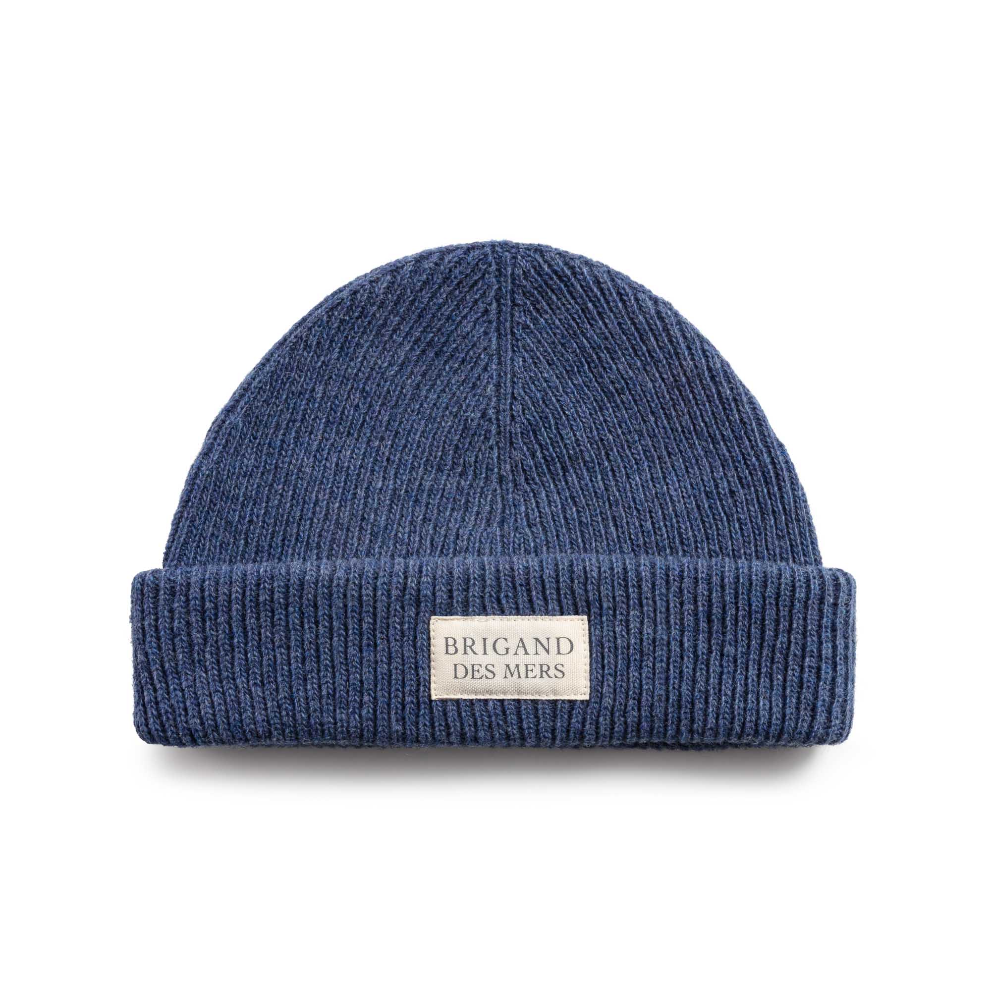 BRIGAND DES MERS Old blue Bonnet Docker en Laine recyclée