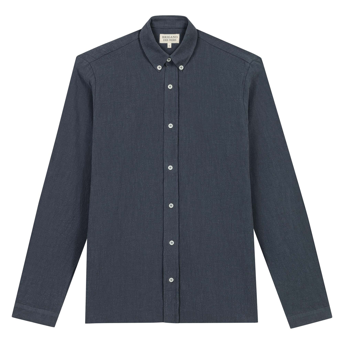 Chemise Homme Manches Longues Marque Dragonfly - Taille L - Couleur Grise - Coupe Slim - Occasion Très Bon état