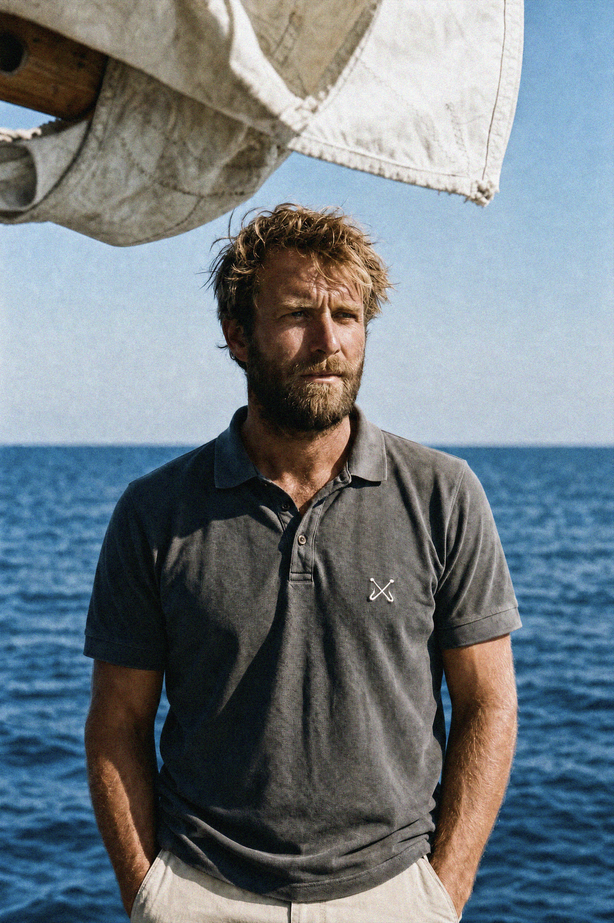BRIGAND DES MERS Polo Vintage Hameçons Polo Vintage Hameçons