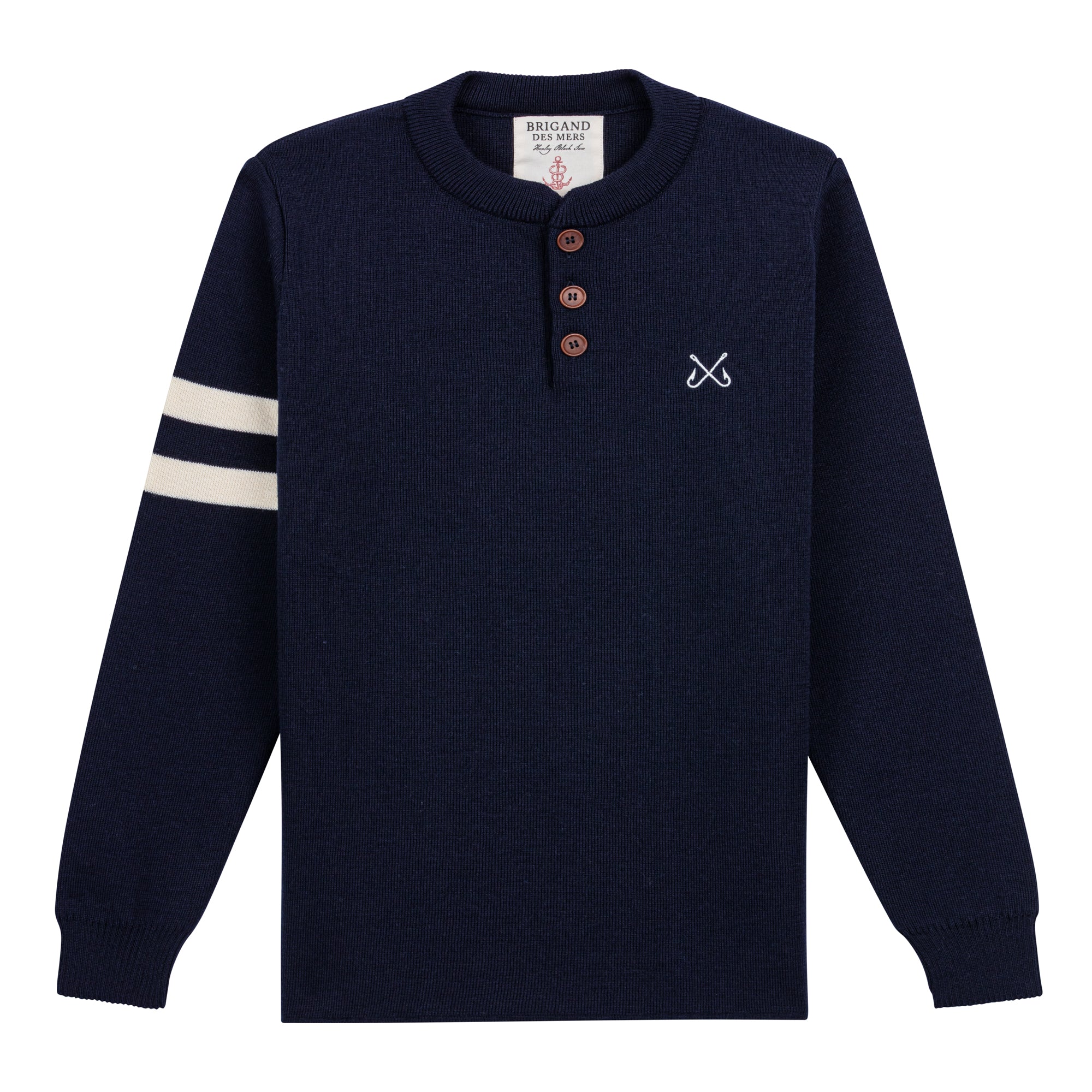 BRIGAND DES MERS Pull Black Sam – Laine Mérinos Pull Black Sam – Laine mérinos