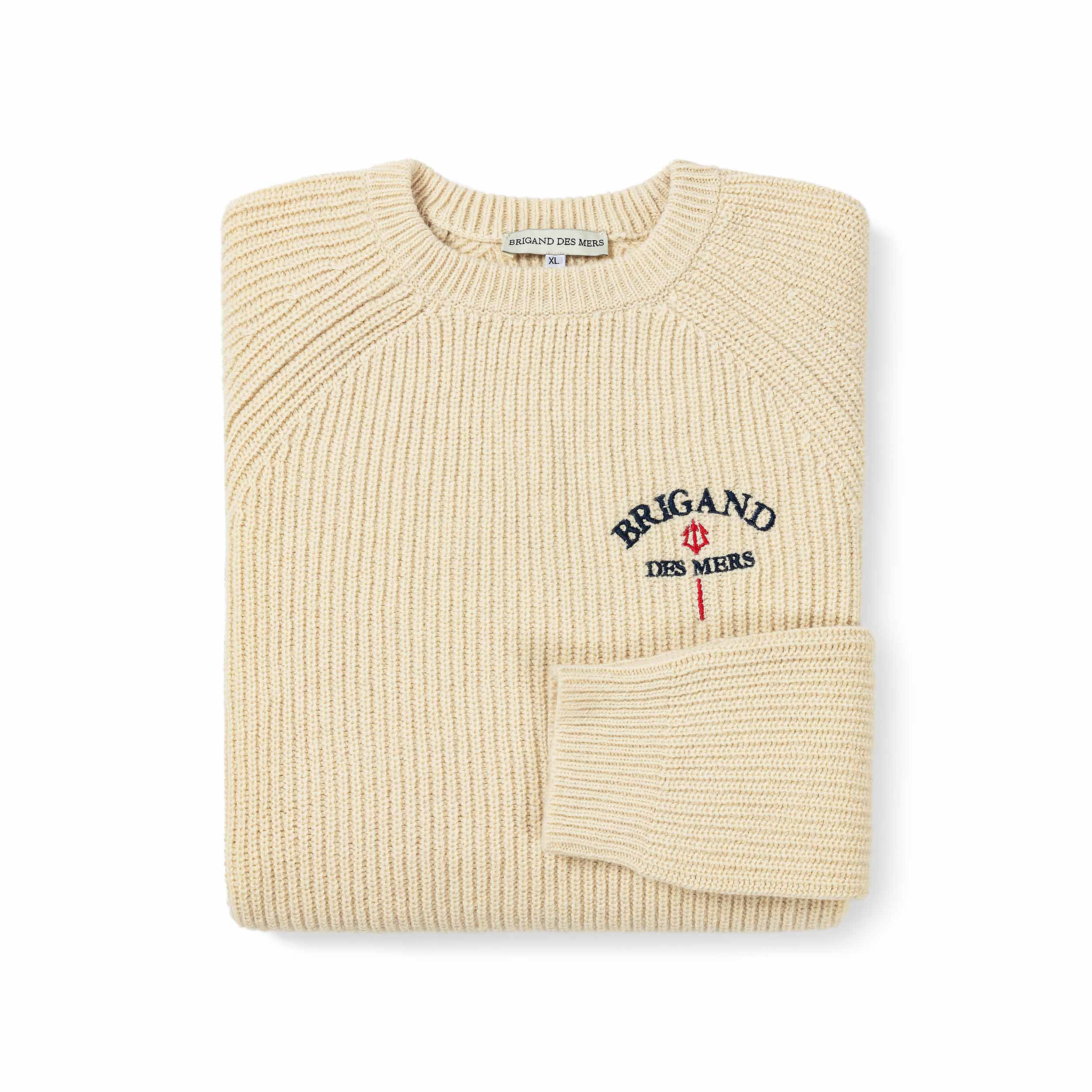 BRIGAND DES MERS Pull recyclé & made in France Héritage Pull en Laine Recyclée Héritage Fait en France