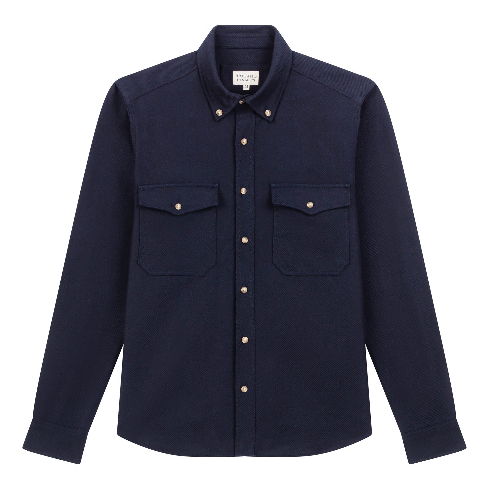 BRIGAND DES MERS Surchemise homme Navy Twill Surchemise homme Navy Twill | Coton Bio | Brigand des Mers