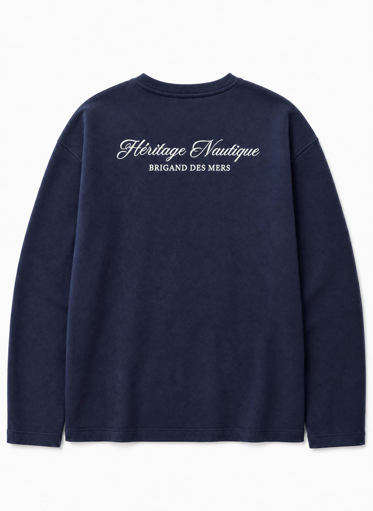 BRIGAND DES MERS Sweat Nautique Sweat Marin Homme | Coton Bio Bleu Marine | Nautique