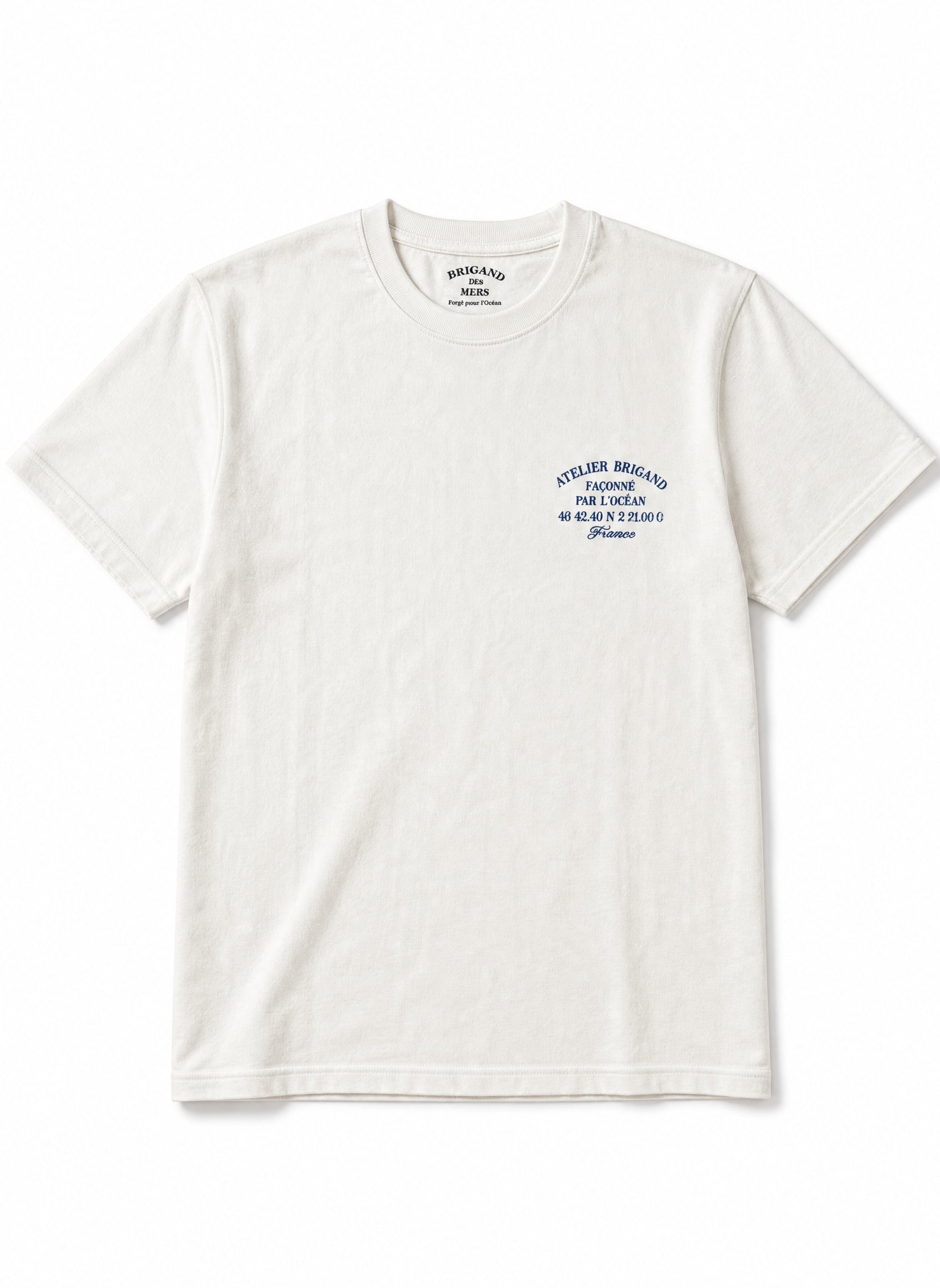 BRIGAND DES MERS T-shirt Atelier Brigand T-shirt Coton Bio Terracotta | Teinture Naturelle | La Vague