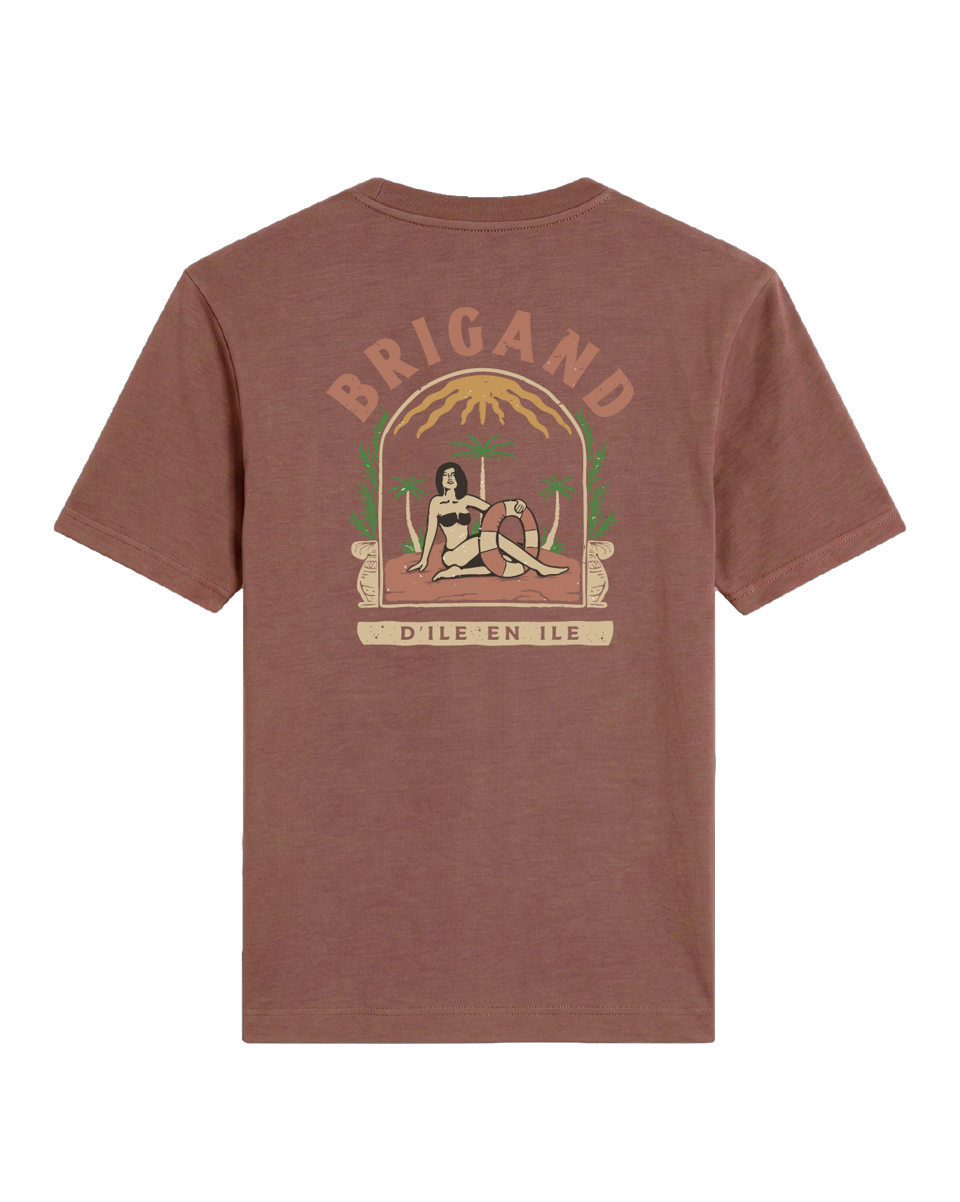 BRIGAND DES MERS T-shirt D’île en île T-shirt Vintage Homme 250 g/m² | Coton Bio Marin | Portugal