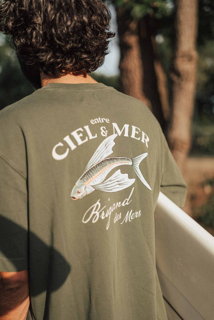 BRIGAND DES MERS T-shirt en coton bio Flying Fish eco-friendly