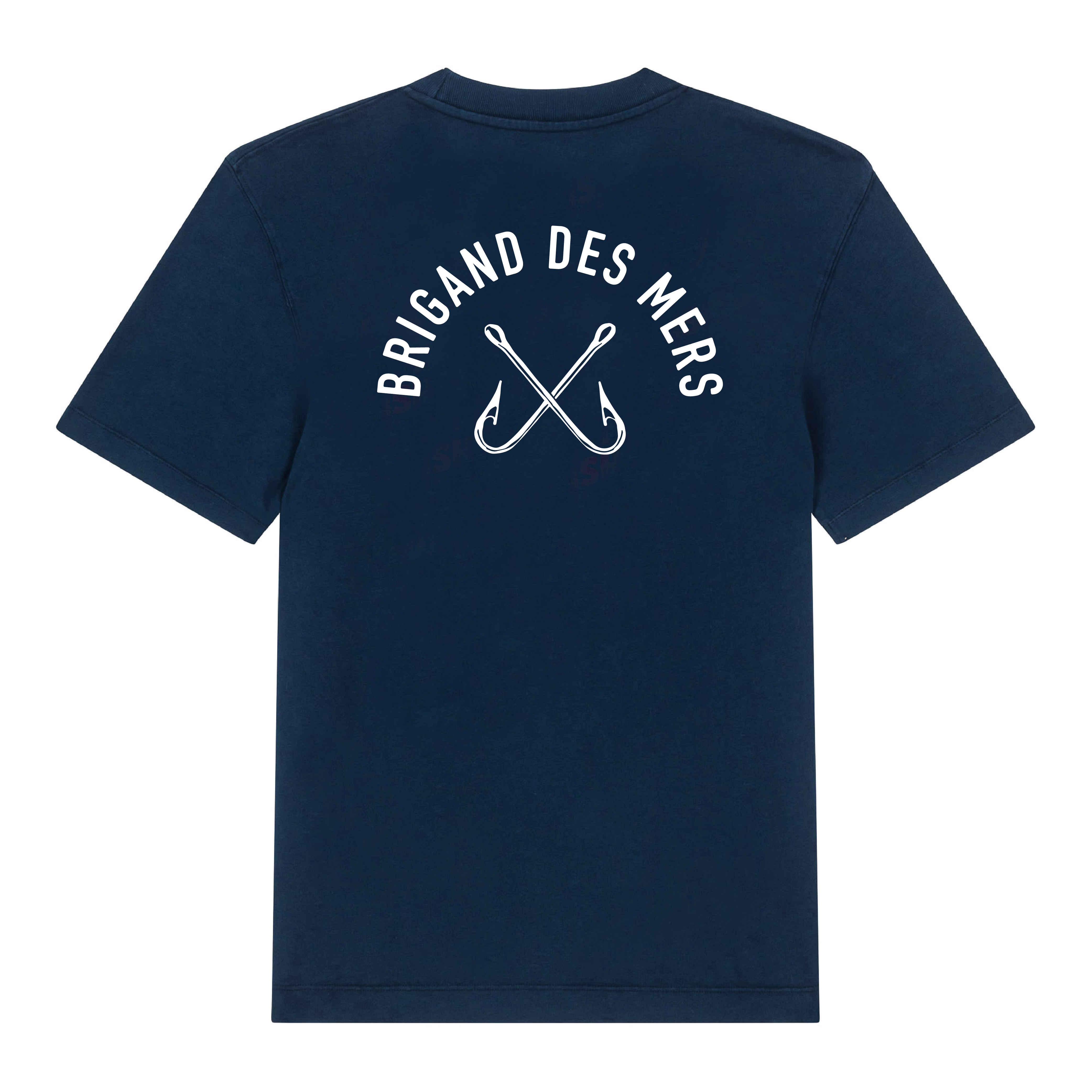 BRIGAND DES MERS T-shirt Hook Classic T-shirt Coton Bio Épais 250g | Logo Hameçon | Portugal