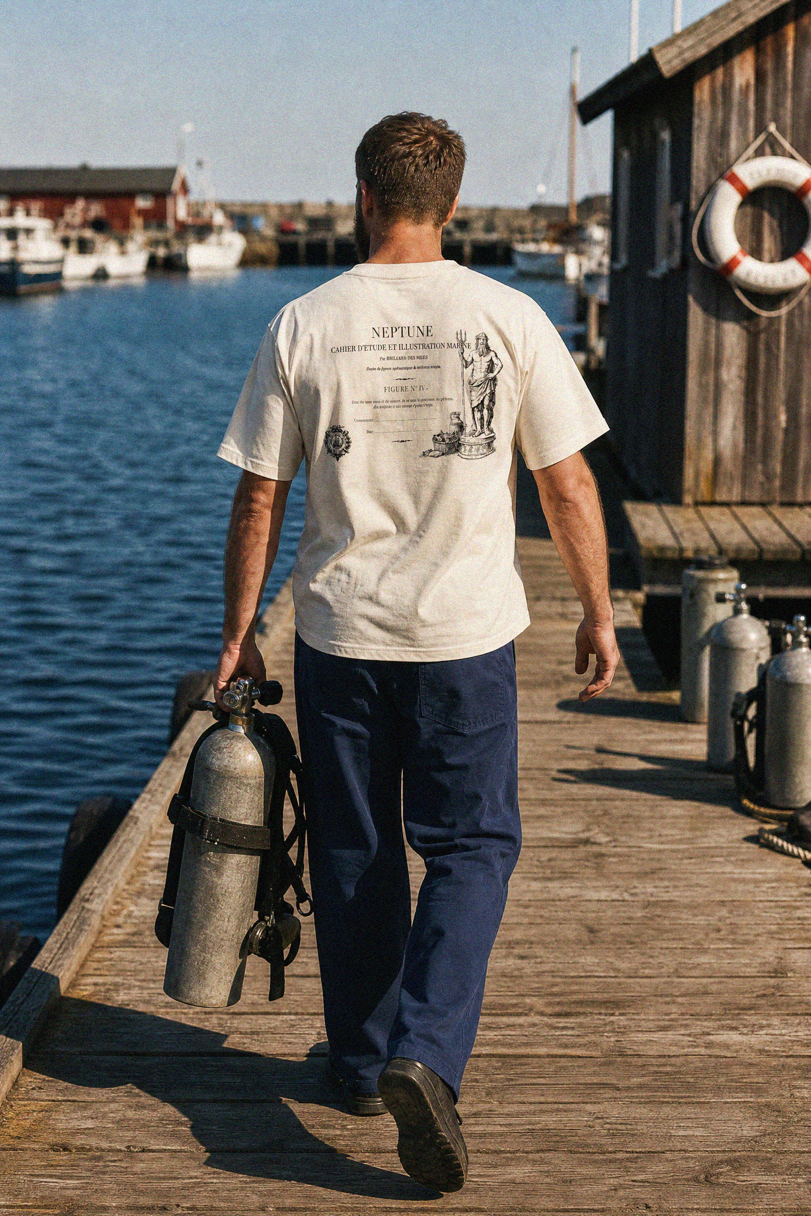 BRIGAND DES MERS T-shirt Neptune T-shirt Coton Bio 250 g – Neptune | Fabriqué au Portugal