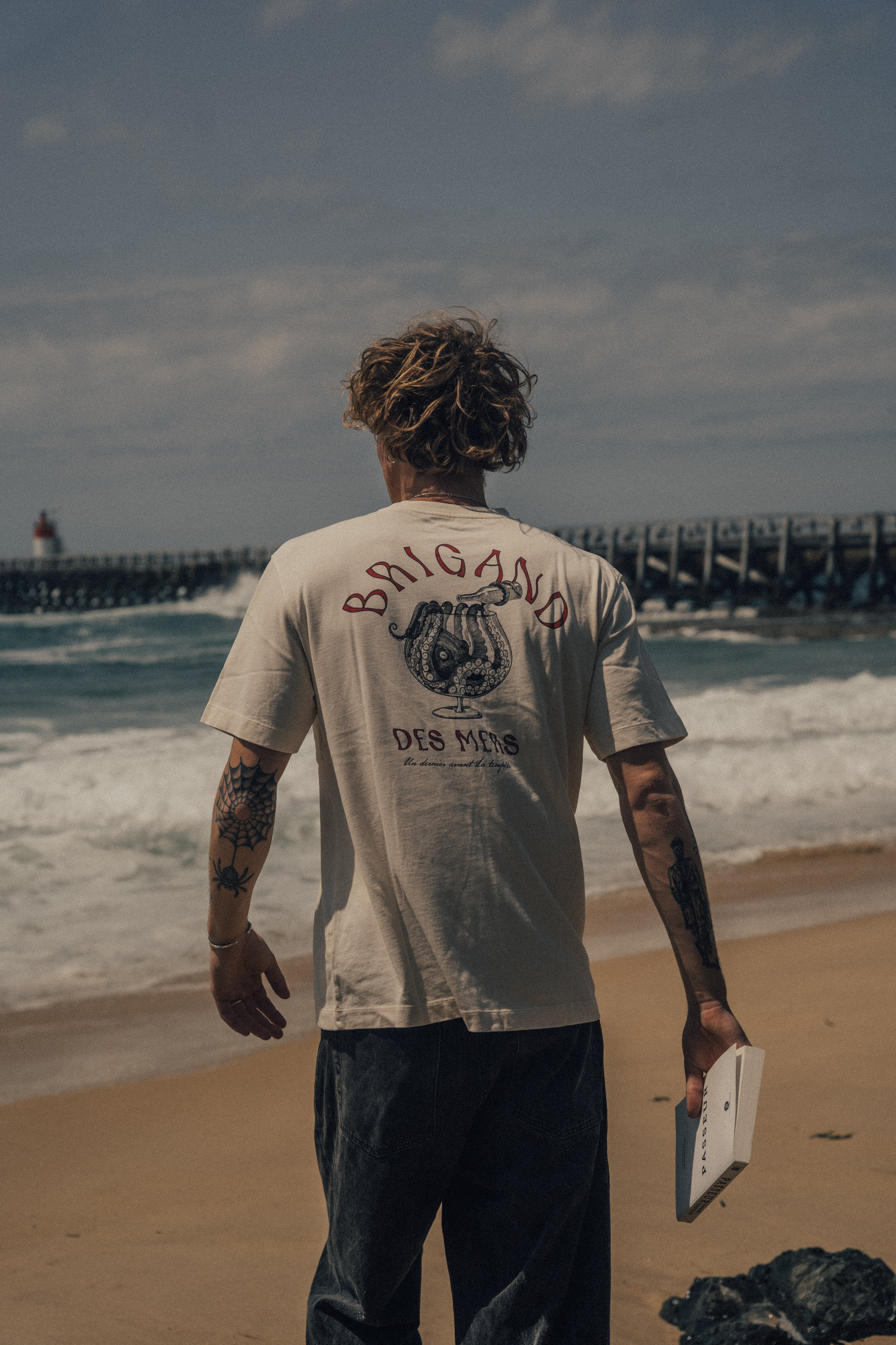 T-shirt Kraken - Écru vintage