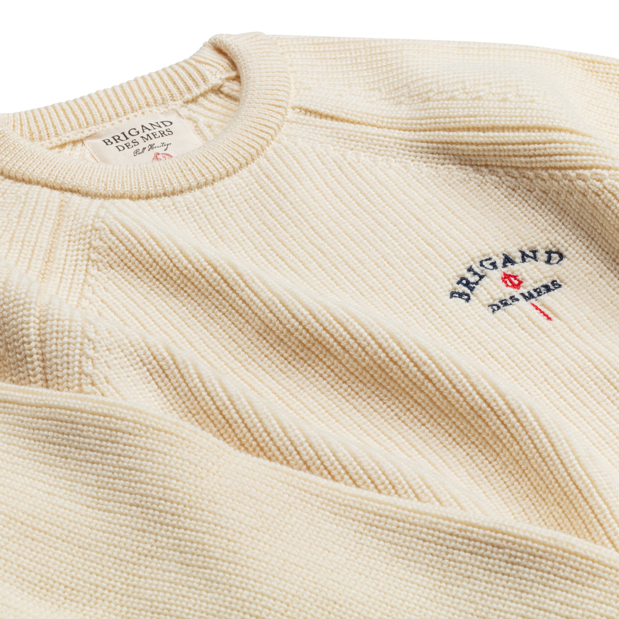 Pull Héritage – Laine mérinos, maille épaisse, fabrication durable