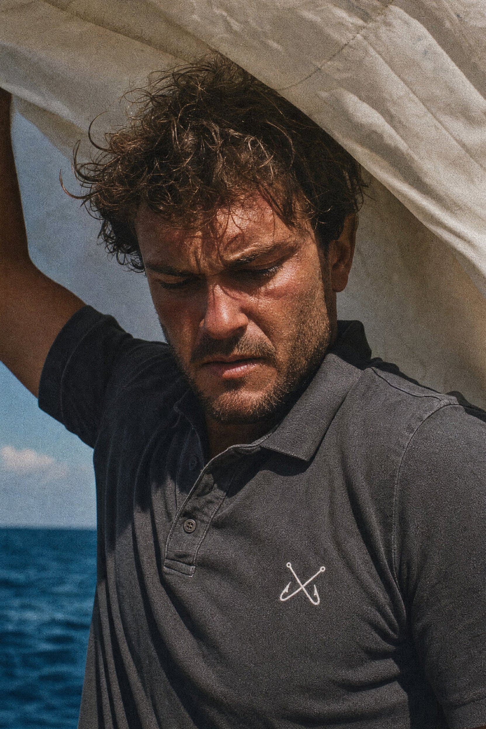 BRIGAND DES MERS Polo Vintage Hameçons Polo Vintage Hameçons