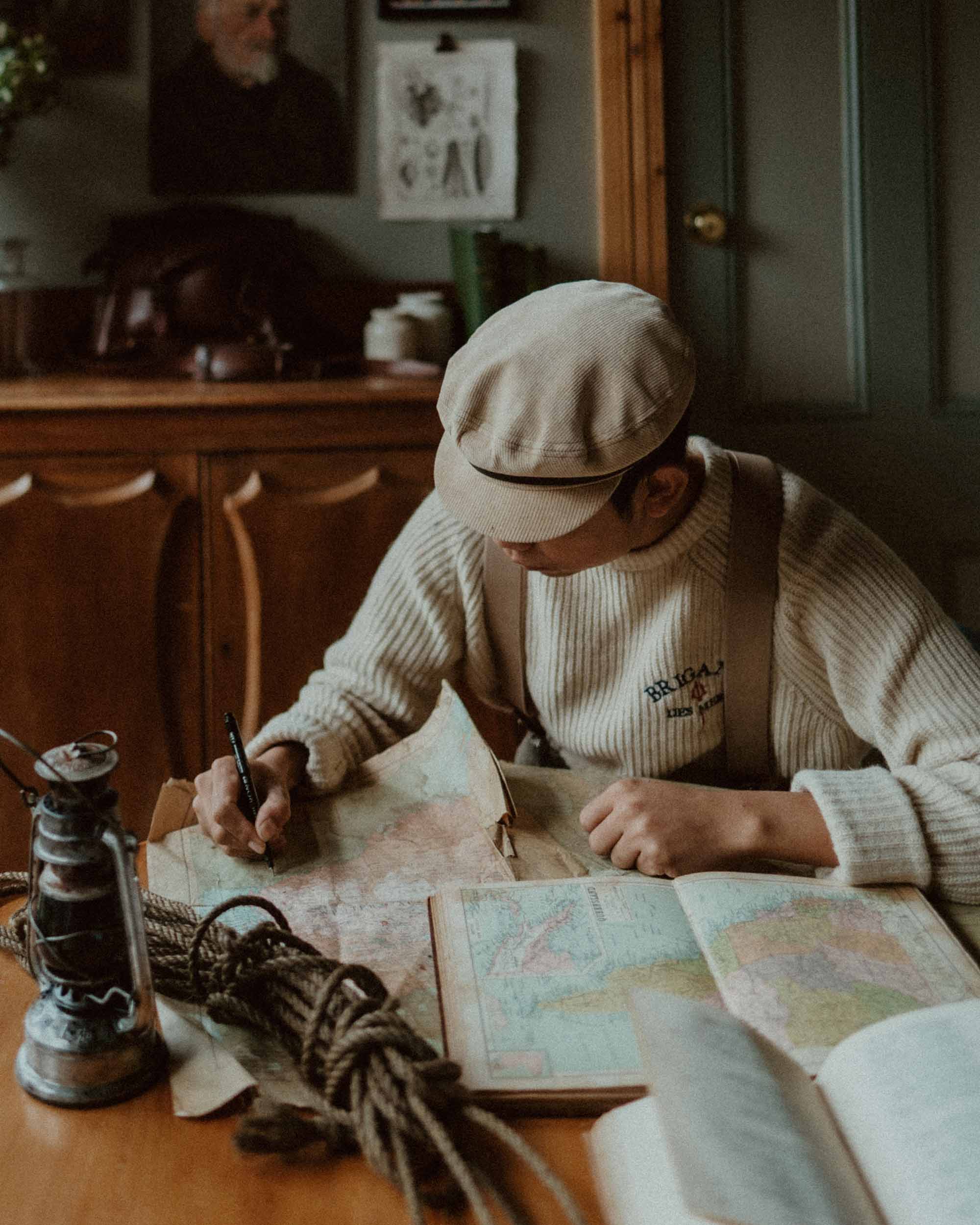 BRIGAND DES MERS Pull Héritage – Laine vierge, maille épaisse, fabrication durable Pull laine homme Héritage – 100 % laine vierge chaude et durable