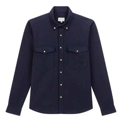 BRIGAND DES MERS Surchemise homme Navy Twill Surchemise homme Navy Twill | Coton Bio | Brigand des Mers