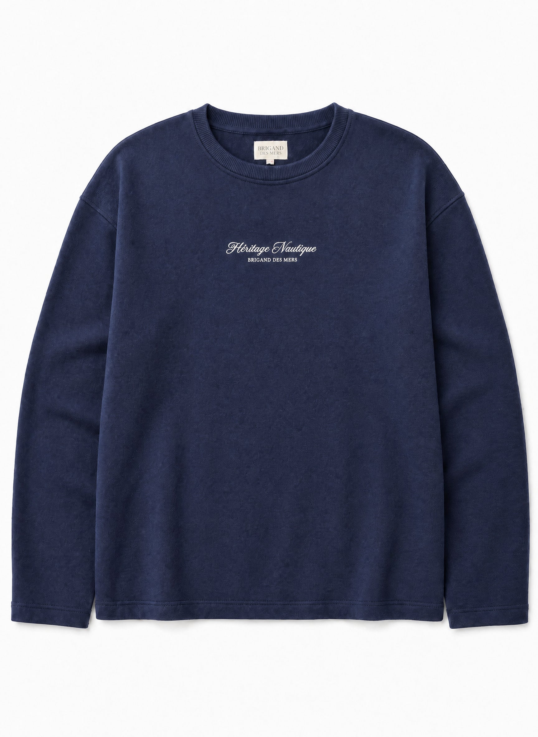 BRIGAND DES MERS Sweat Nautique Sweat Marin Homme | Coton Bio Bleu Marine | Nautique