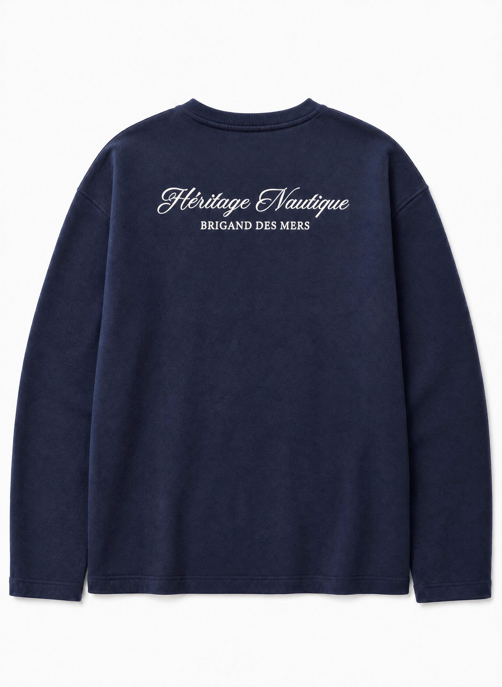 BRIGAND DES MERS Sweat Nautique Sweat Marin Homme | Coton Bio Bleu Marine | Nautique