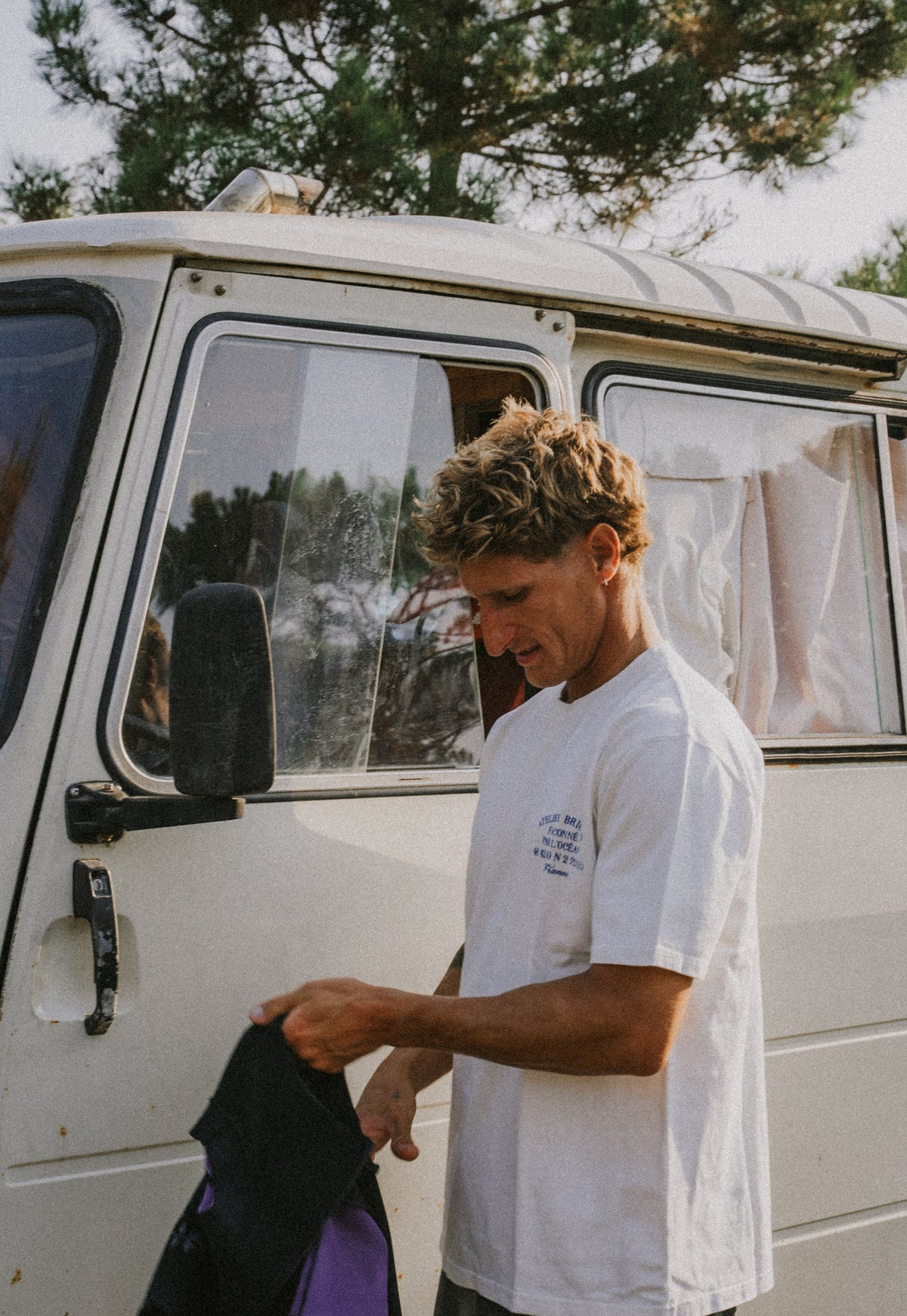BRIGAND DES MERS T-shirt Atelier Brigand T-shirt Coton Bio Terracotta | Teinture Naturelle | La Vague
