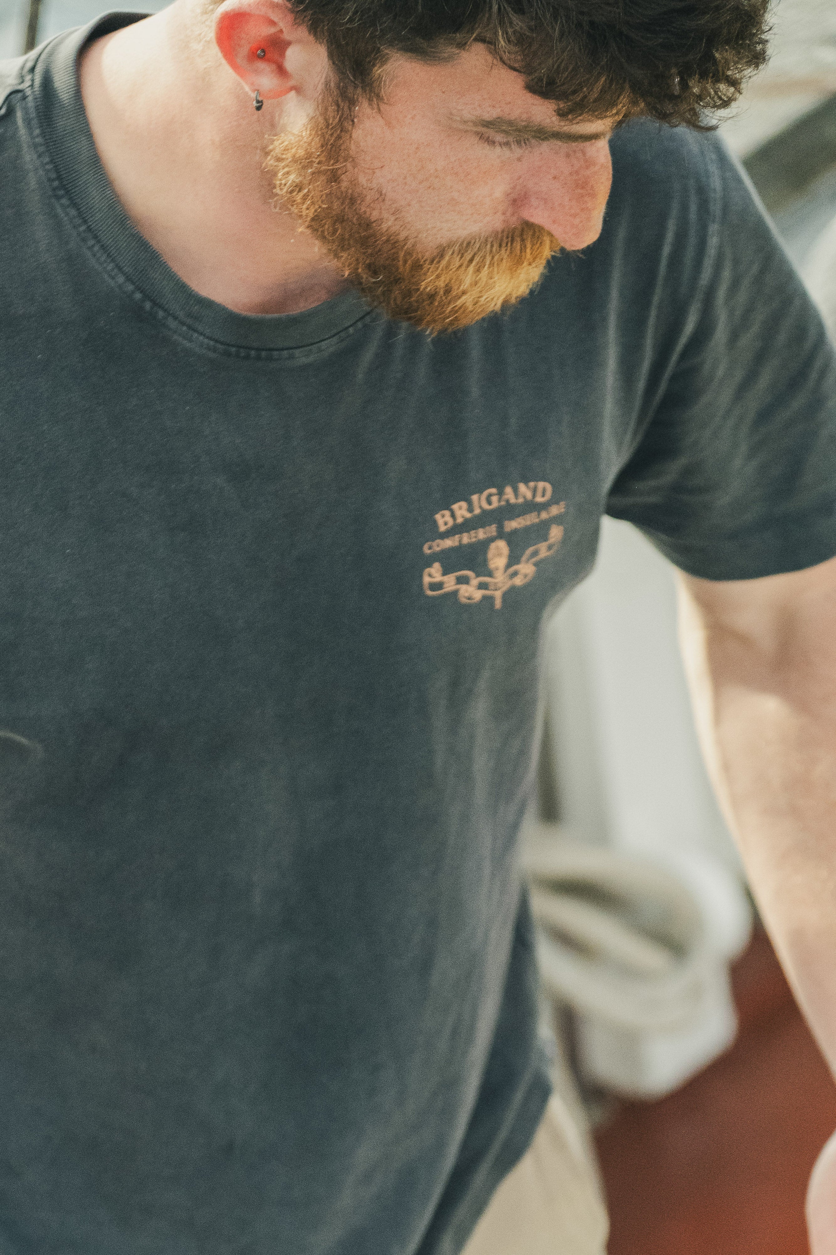 BRIGAND DES MERS T-shirt Confrérie T-shirt Noir Vintage – Coton Bio 250g | Confrérie Insulaire