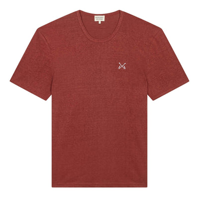 BRIGAND DES MERS Terracotta / S T-shirt en Lin Francais Hook