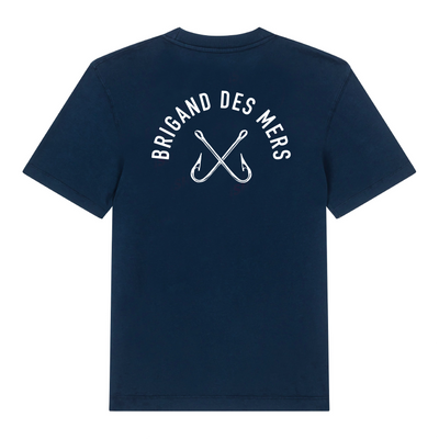 BRIGAND DES MERS T-shirt Hook Classic T-shirt Coton Bio Épais 250g | Logo Hameçon | Portugal