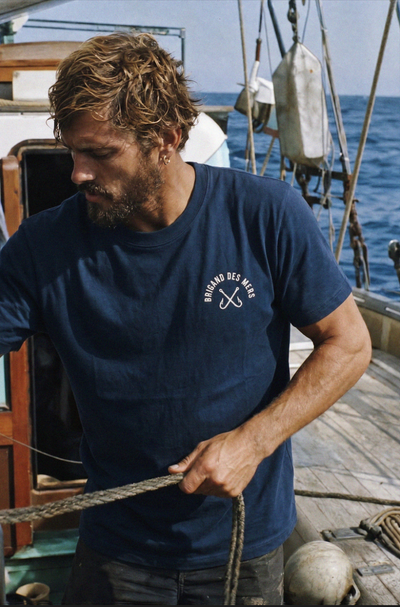 BRIGAND DES MERS T-shirt Hook Classic T-shirt Coton Bio Épais 250g | Logo Hameçon | Portugal