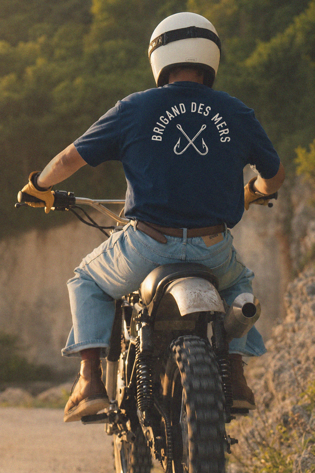BRIGAND DES MERS T-shirt Hook Classic T-shirt Coton Bio Épais 250g | Logo Hameçon | Portugal
