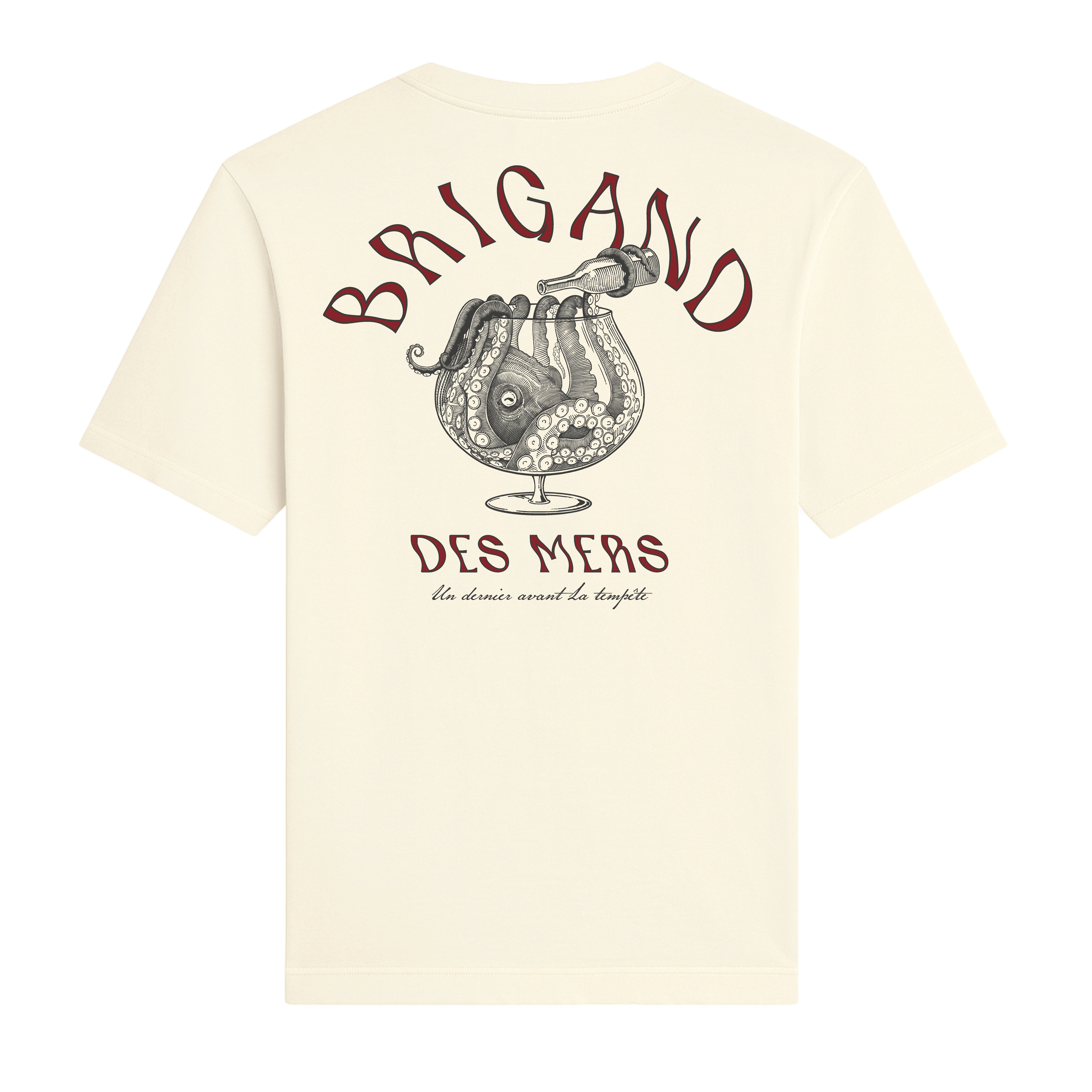 BRIGAND DES MERS T-shirt Kraken - blanc vintage T-shirt Kraken - blanc vintage