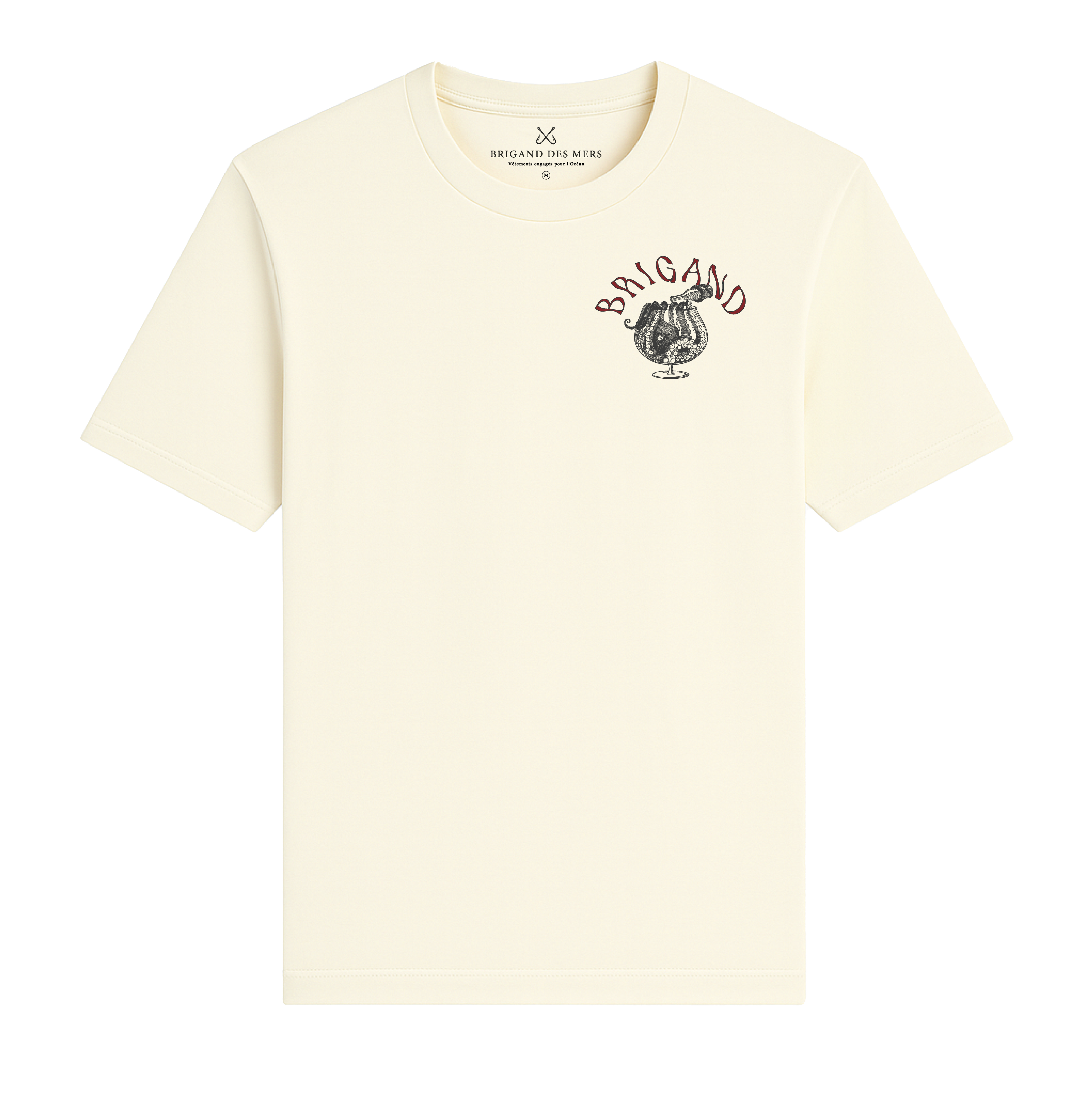 BRIGAND DES MERS T-shirt Kraken - blanc vintage T-shirt Kraken - blanc vintage