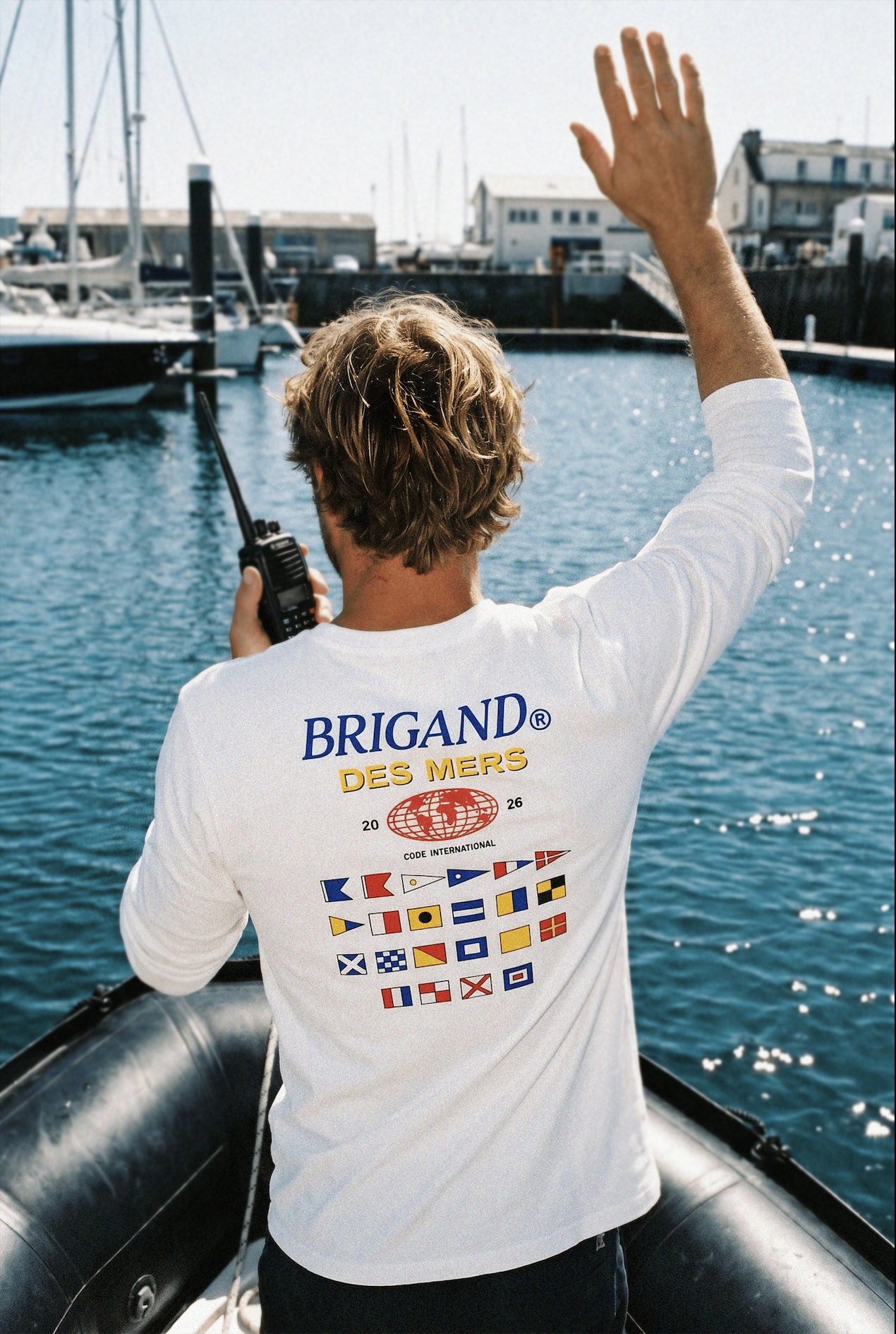 BRIGAND DES MERS T-shirt manches longues Nautica T-shirt Manches Longues Coton Recyclé | Brigand des mers